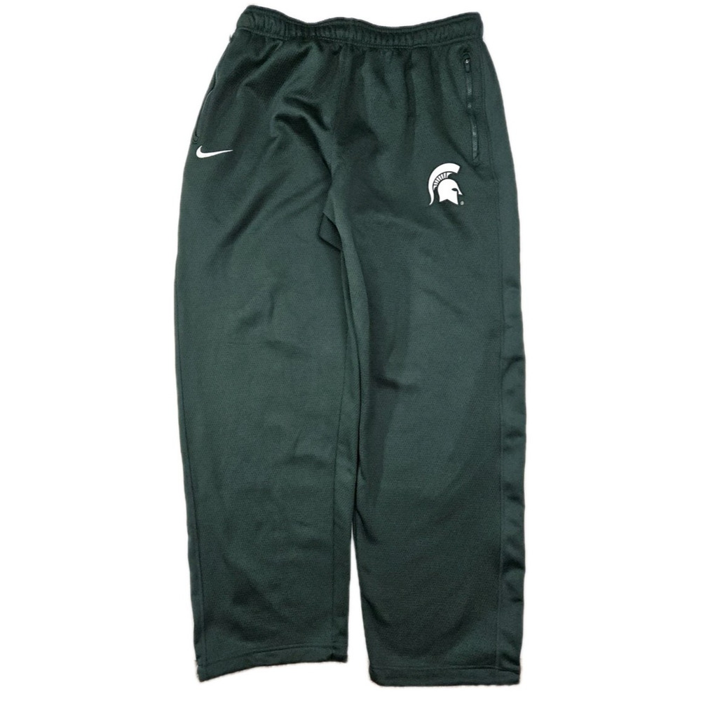 Nike Therma Fit Joggers Mens 2XL Michigan State Green Lined Athletic Pants